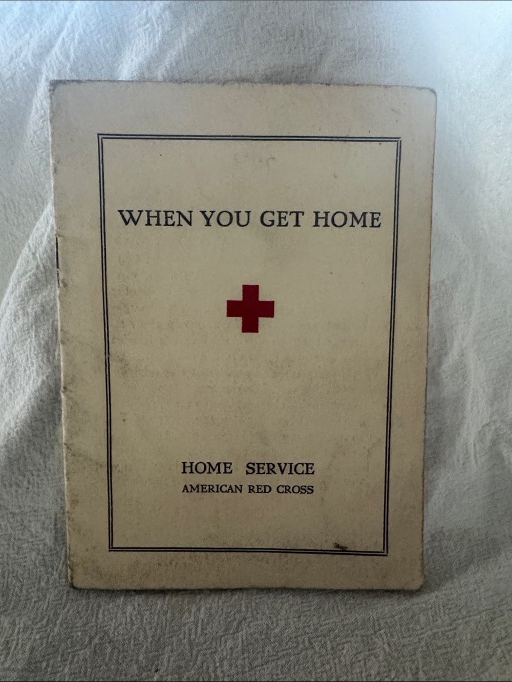 Red Cross when you get home pamphlet